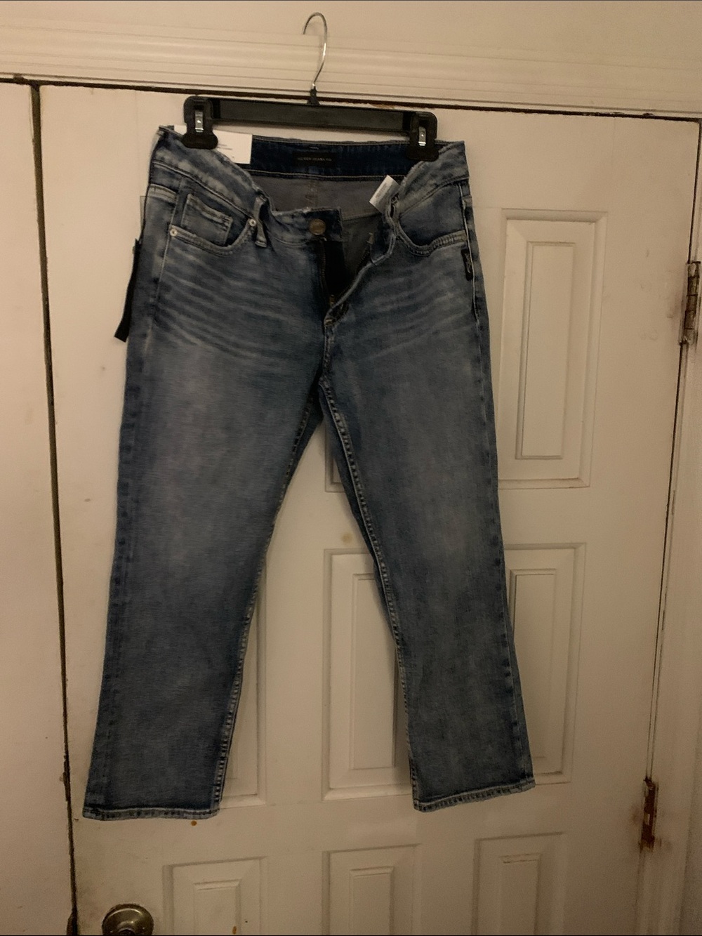 Silver Jeans Women's Light Blue Cropped Ankle Jeans